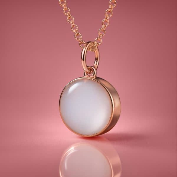 Kit de joyería de leche materna (DIY) - Collar con medallón redondo 12mm »Circle of Life»