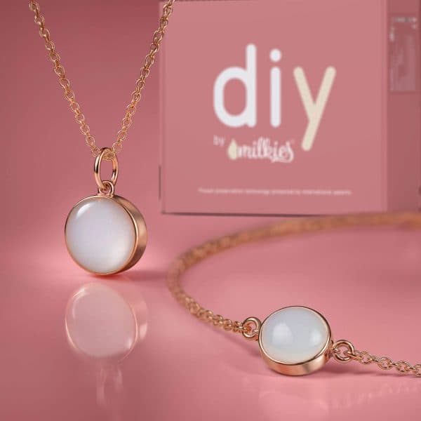Kit DIY Joyas de Leche Materna - Set: Collar 12mm "Circle of Life" + Pulsera