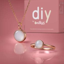 Kit DIY Joyas de Leche Materna - Set: Collar 12mm "Circle of Life" + Anillo - thumbnail 1