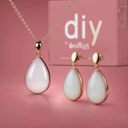 Kit DIY Joyas de Leche Materna - Set: Collar "Together" + Pendientes - thumbnail 1